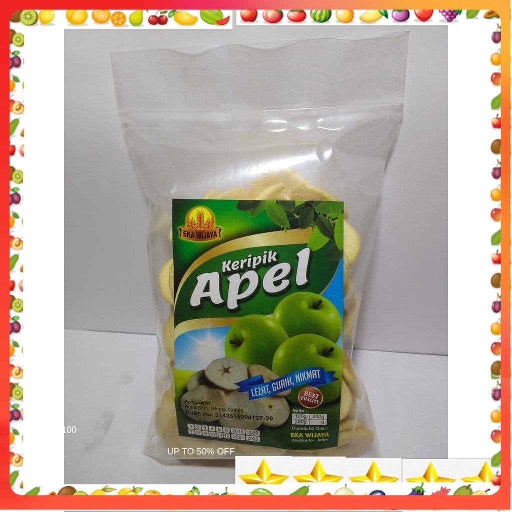 

[Yunko] [Fresh] CEMILAN / KRIPIK / KERIPIK BUAH APEL EKA WIJAYA LEZAT, GURIH, NIKMAT 250 GRAM