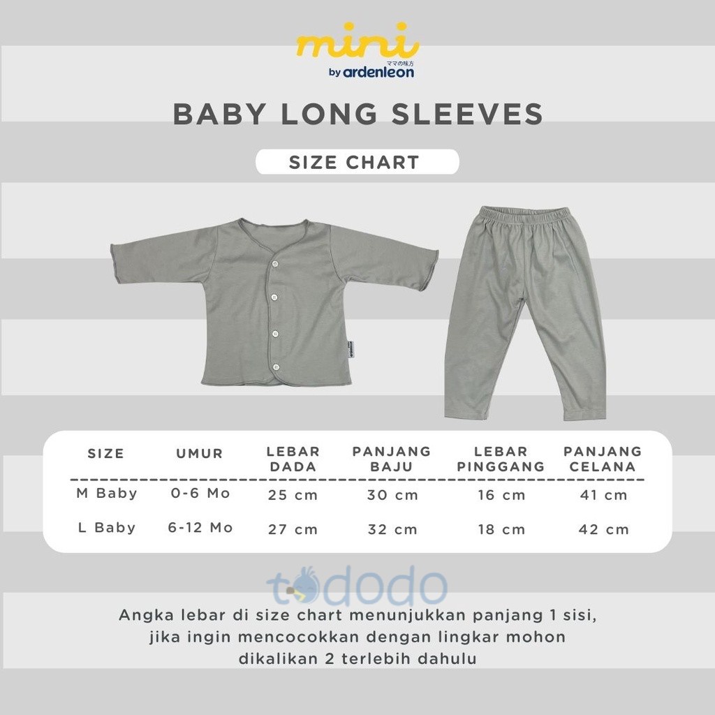 Baju Bayi Setelan Panjang ARDENLEON Mini Series Baby Long Sleeves