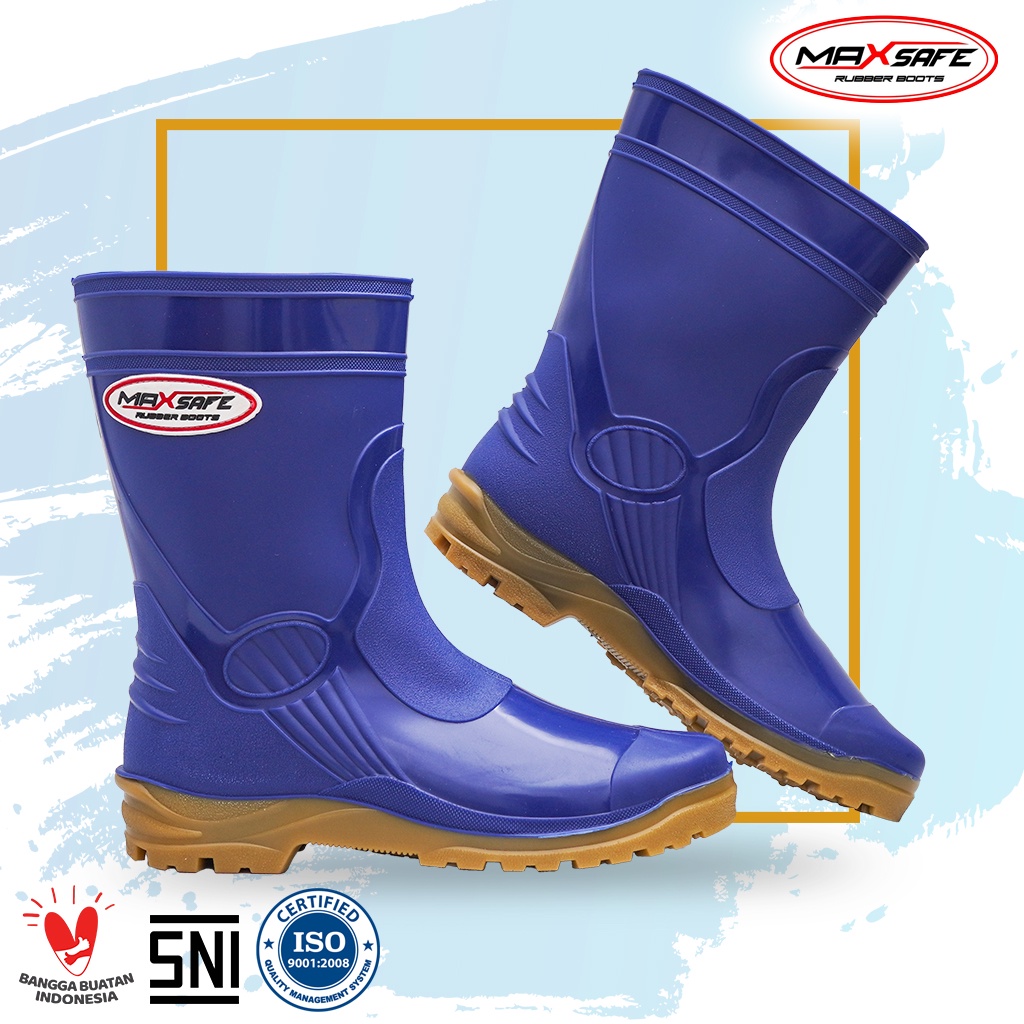 Sepatu Boot Pendek Toyobo &amp; MaxSafe Biru