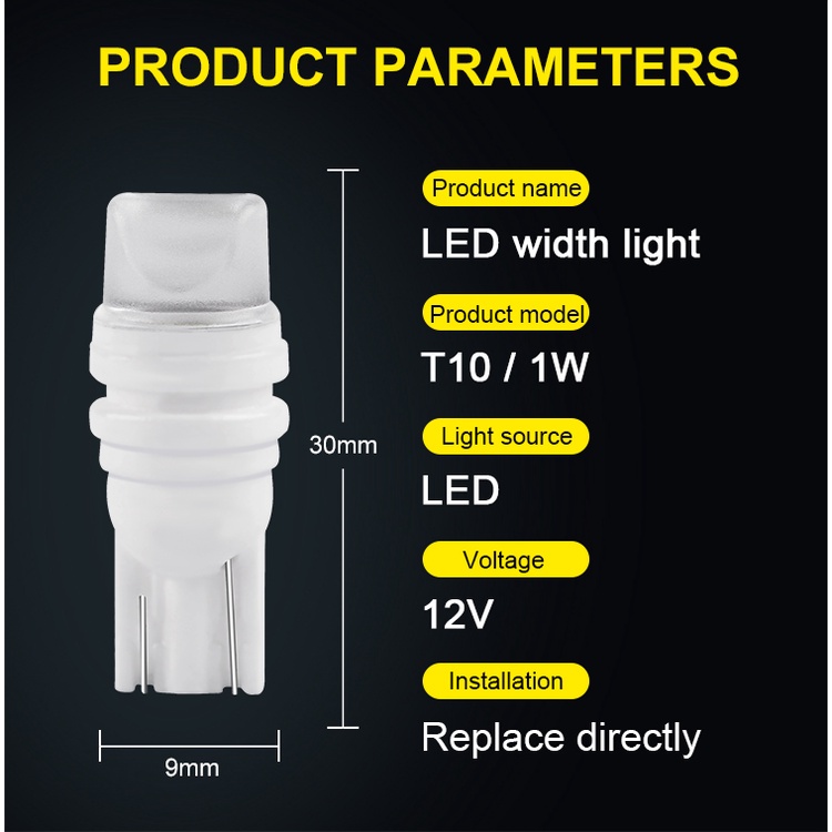 Lampu LED Dome T10 3SMD W5W 168 Untuk Plat Nomor Mobil / Motor