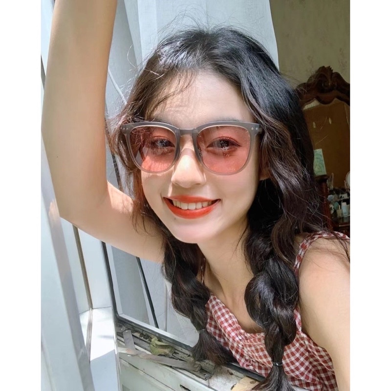 ISANUR97 | Kacamata Hitam Pria Wanita Sunglasses Model Lipat Gaya Retro Korean INS fashion