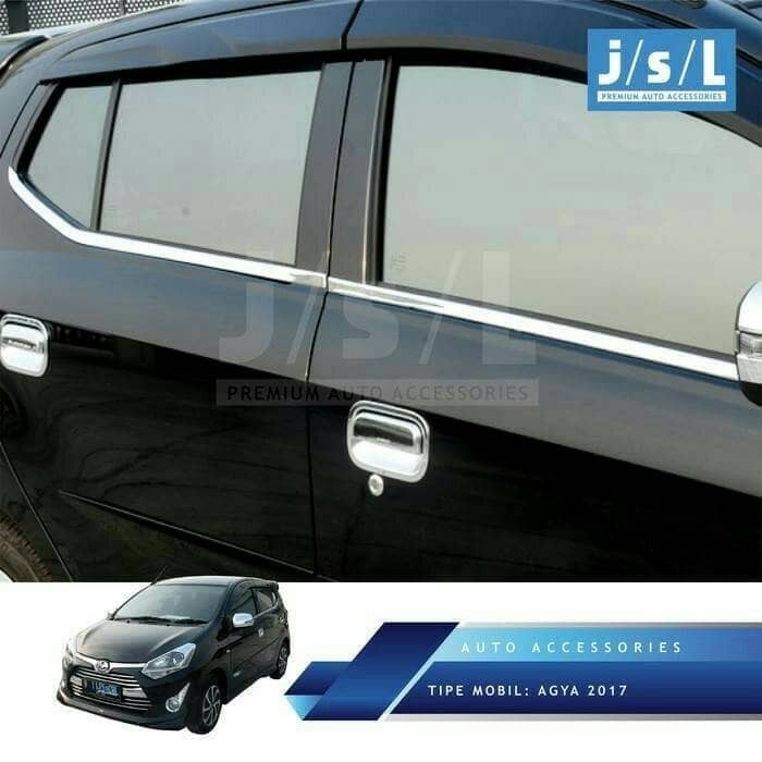 [COD] List Kaca Samping New Agya Ayla 2017 / Perlengkapan Variasi Mobil Murah / Aksesoris Eksterior 