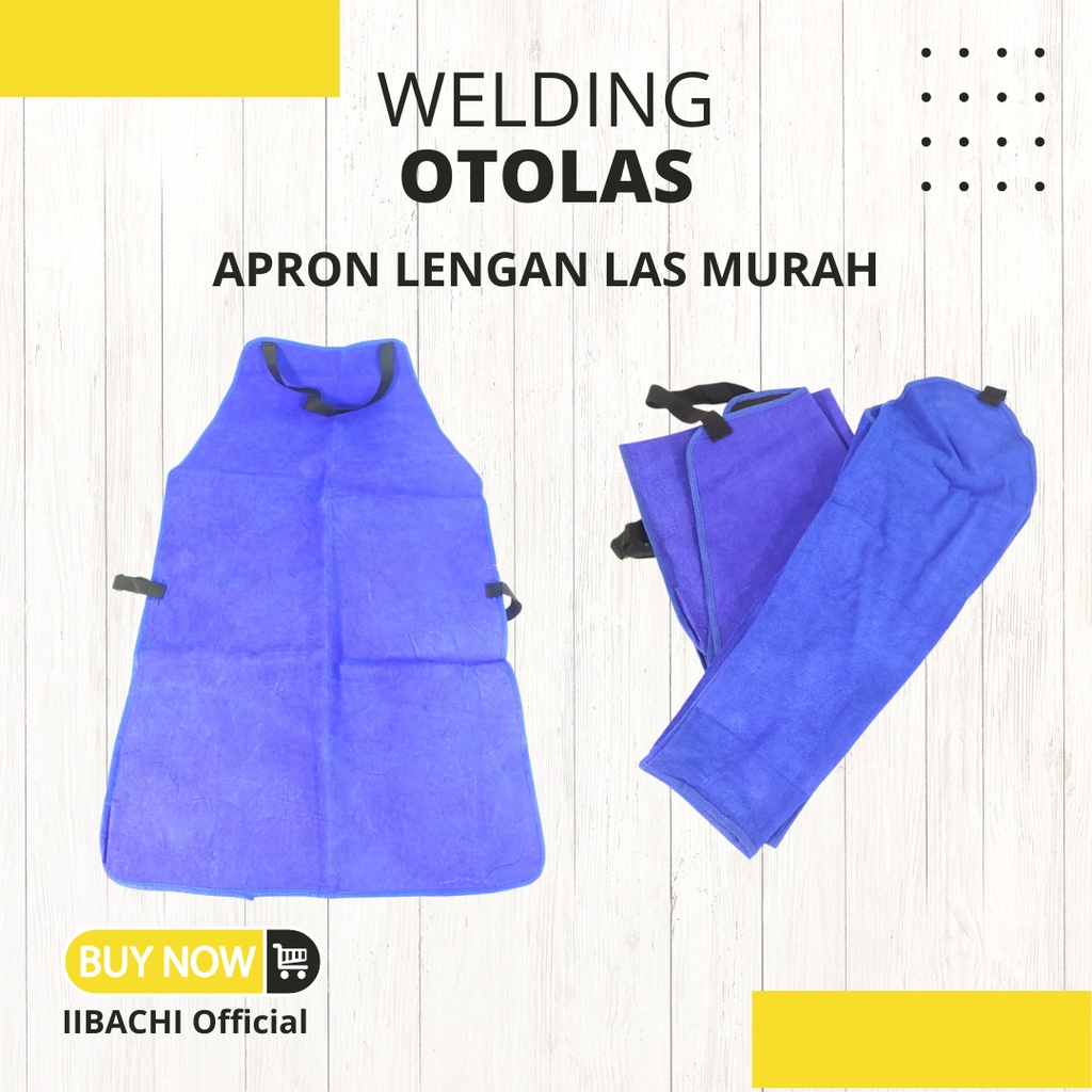 Jual Baju Safety Las / Apron Lengan Las / Celemek Otolas Kulit Badan