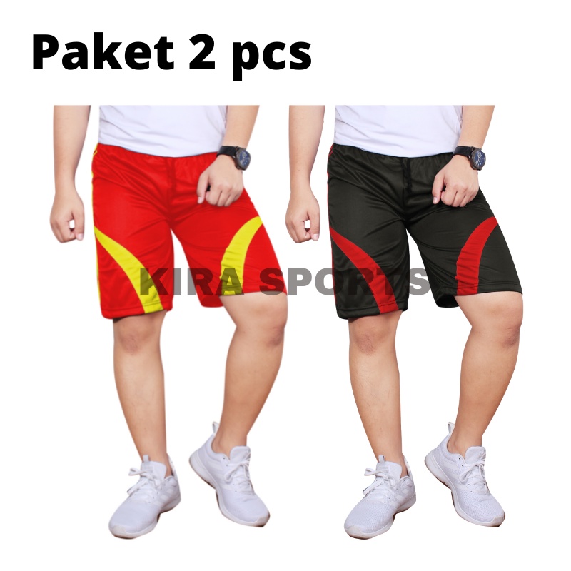 Celana Pendek Olahraga Pria Dewasa Santai Kolor Selutut GKS001