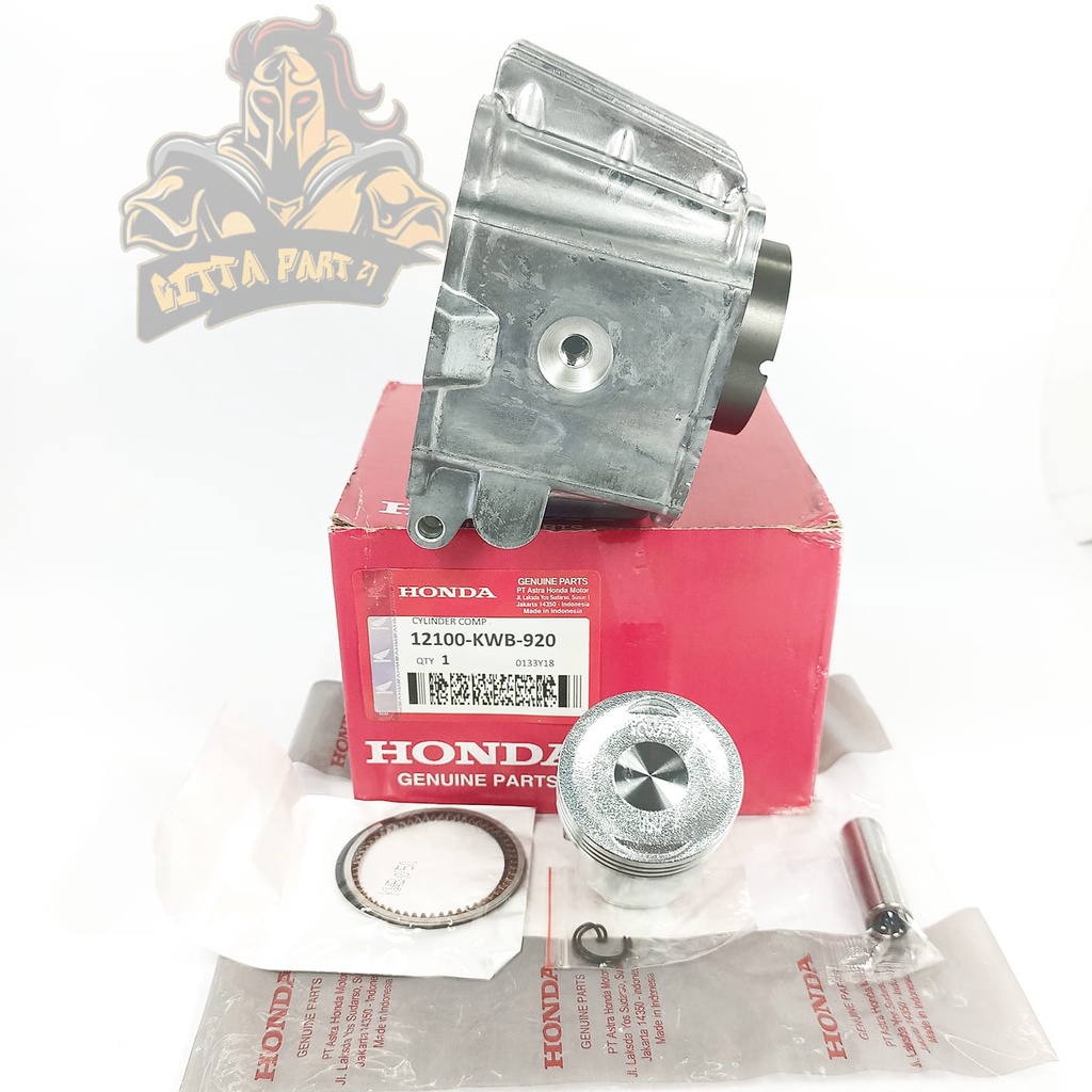 CYLINDER BLOK SEHER PISTON RING KOMPLIT HONDA KWB KUALITAS ASLI ORIGINAL HONDA AHM PRESISI TINGGAL PASANG BAHAN BERKUALITAS DAN DIJAMIN AWET REVO ABSOLUTE REVO ABS KARBU BLADE KARBU