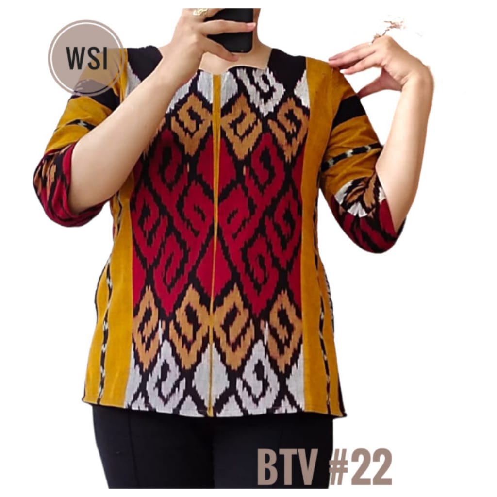 BLOUSE TENUN ASLI JEPARA LENGAN 7/8 KODE BTV 20-25