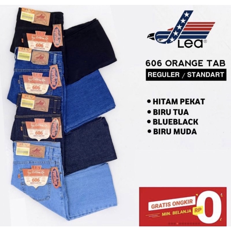 Celana Jeans Standar Pria Premium 606/ Jeans Reguler pria Panjang