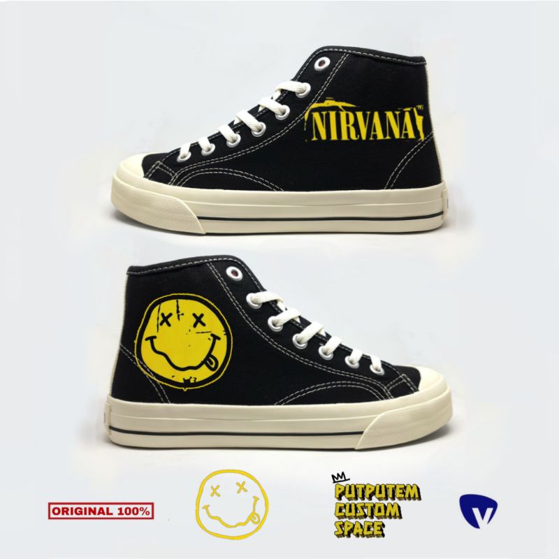 NIRVANA smiley face . custom ventela
