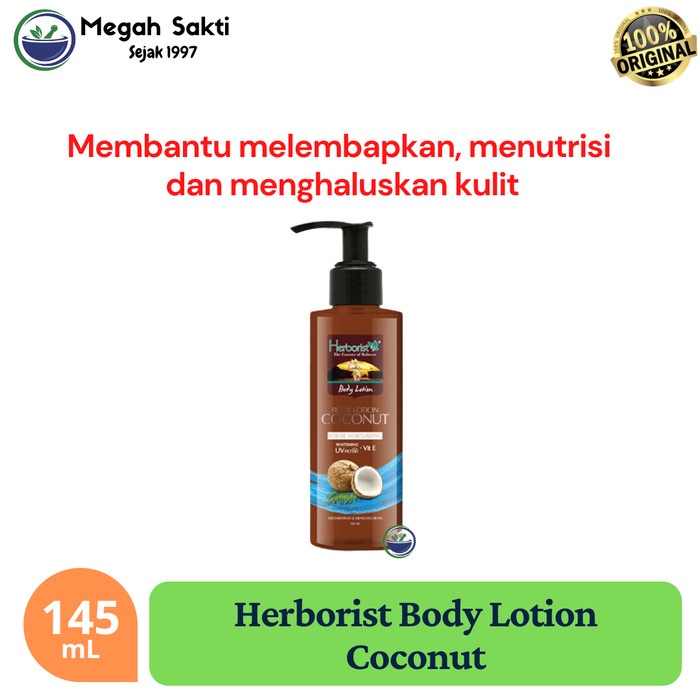 Jual Megah Sakti Herborist Body Lotion Coconut 145ml Shopee Indonesia