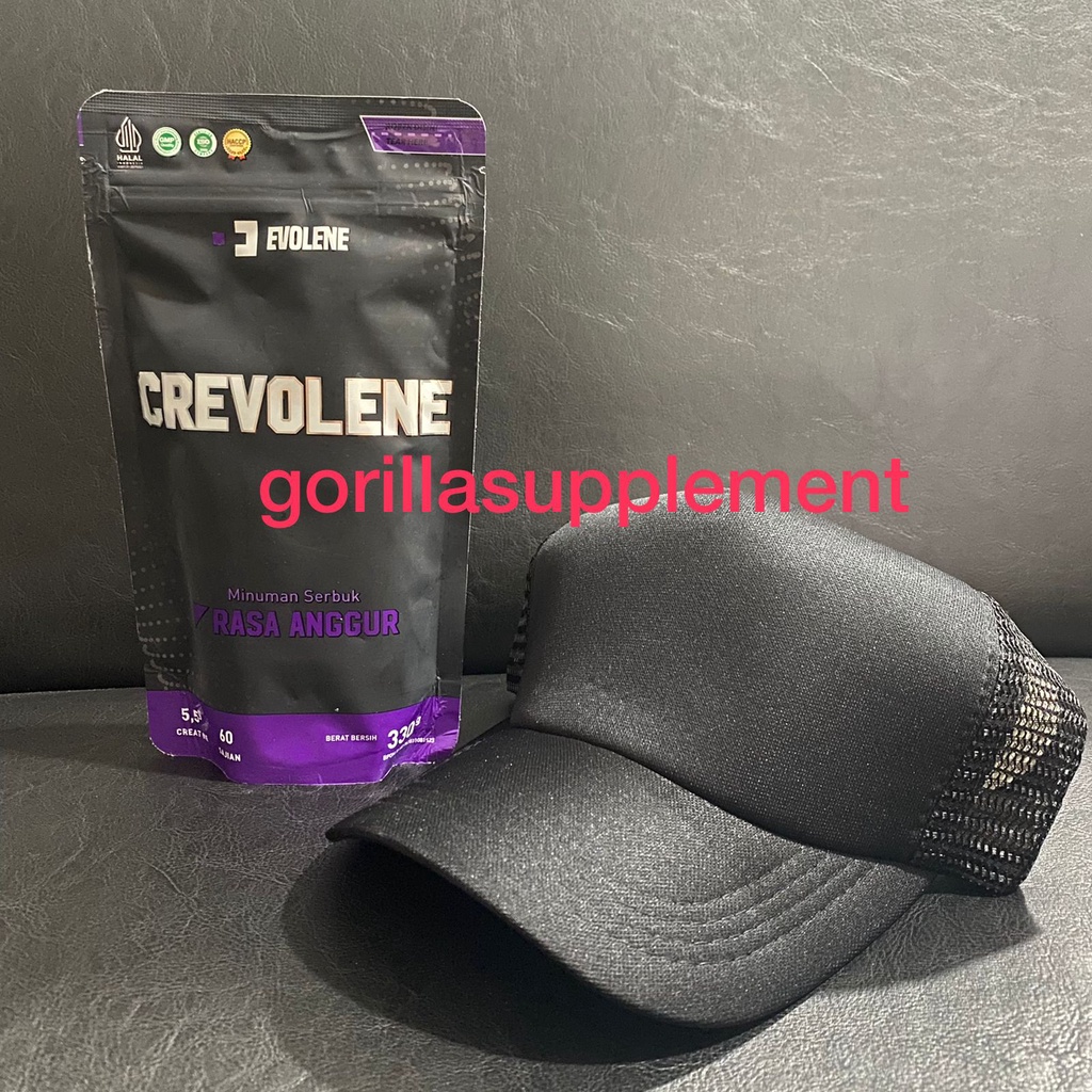 CREVOLENE 300 Gram Creatine Evolene CREAVOLENE BPOM Kreatin kretin Suplemen Fitness Whey Protein Evolene Whey isolene Original  GorillaSupplement
