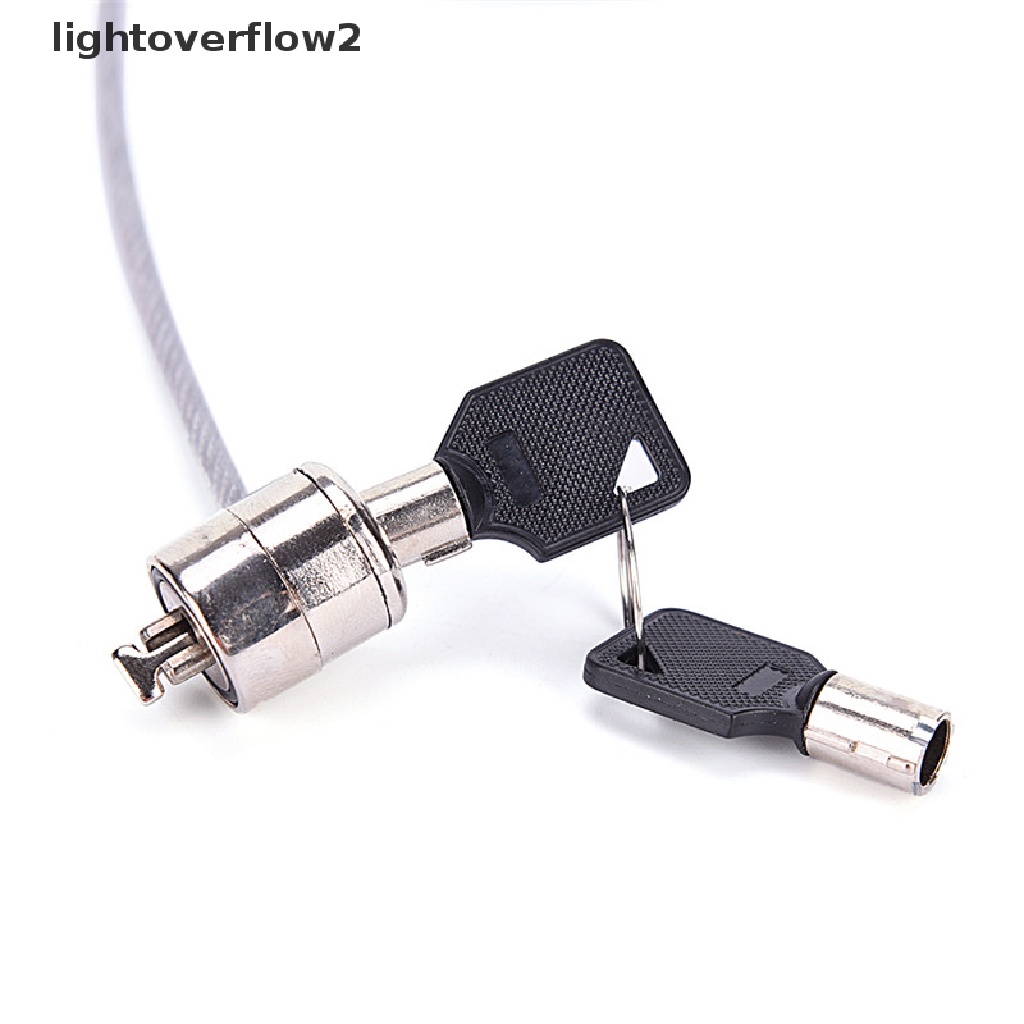 (lightoverflow2) Kunci Pengaman Laptop / Notebook / Komputer PC Model Kabel (ID)