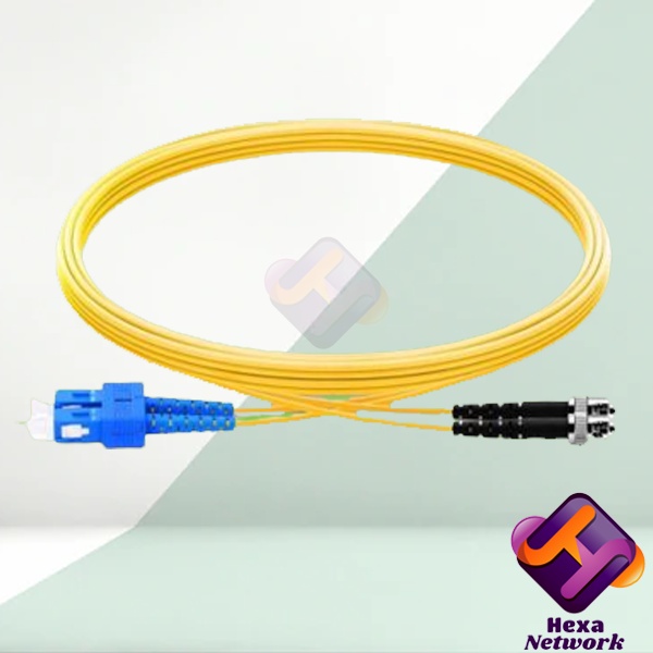 Patch Cord Fiber Optic ST-SC/UPC Single Mode 3 Meter Duplex