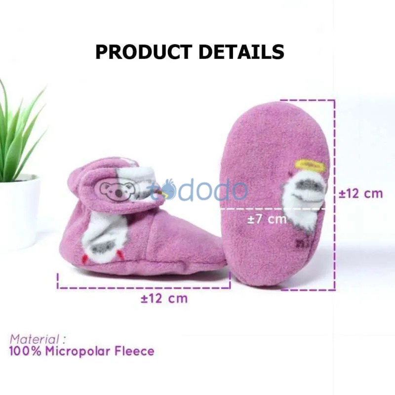 Sepatu Bayi Kaos Kaki Bayi Lembut Cuddleme Fitted Booties