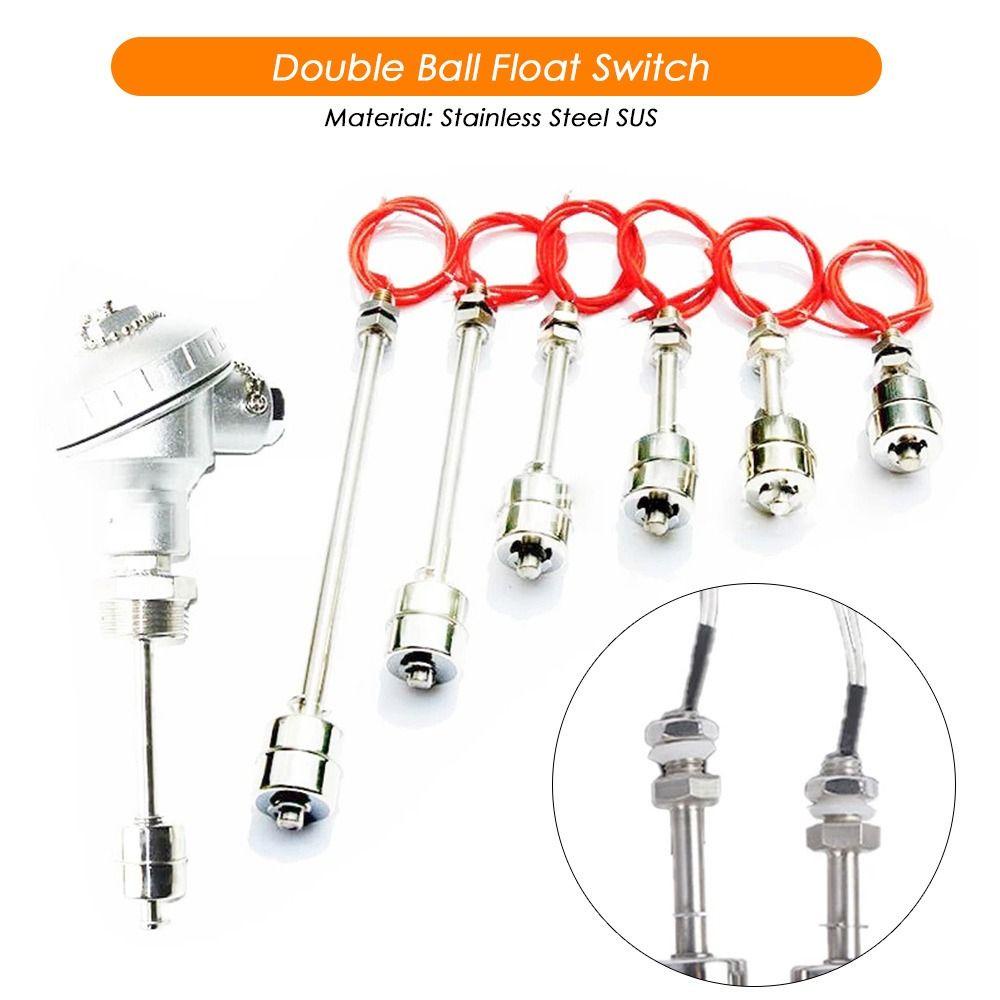 CHOOKYY Float Switch Level Switch Double Ball Float Switch 45-250mm Sensor Aliran Kolam Tangki