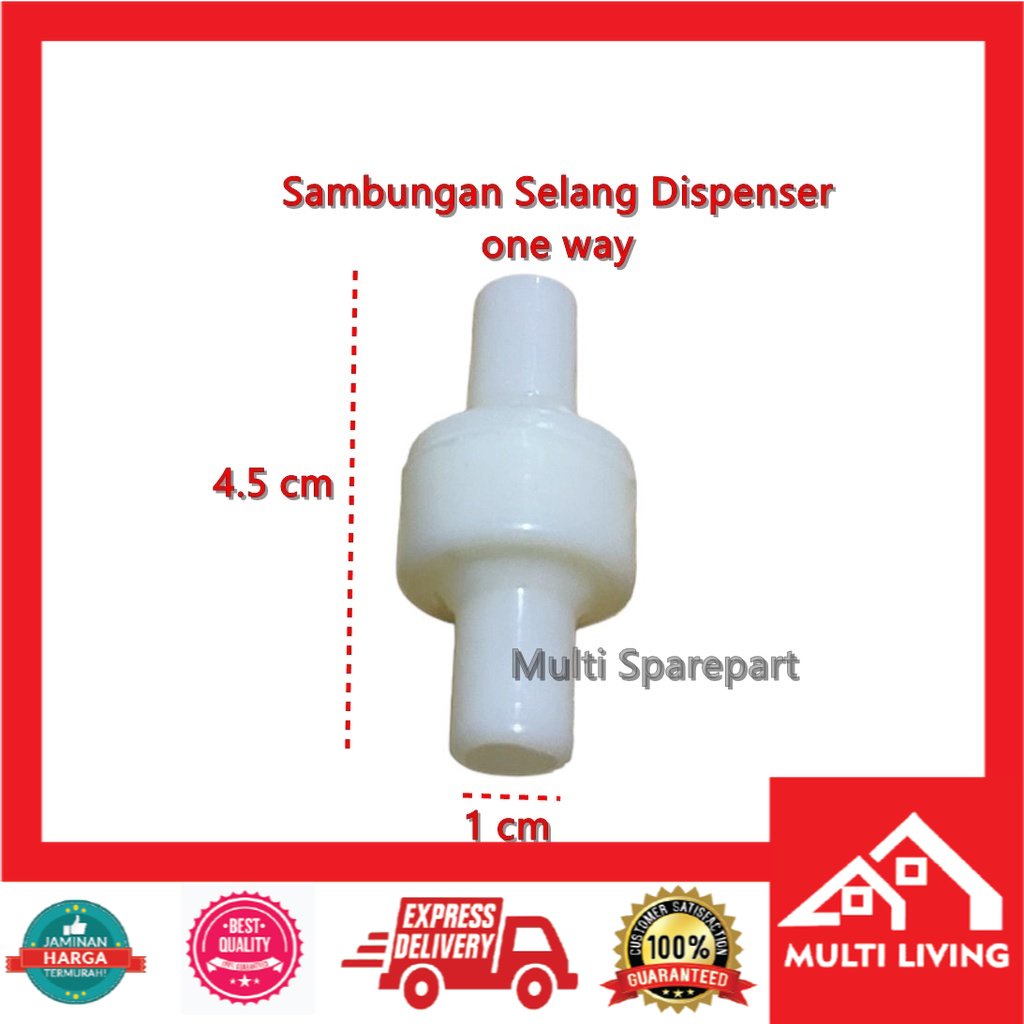 Sambungan Selang Dispenser satu Arah one Way Valve Universal