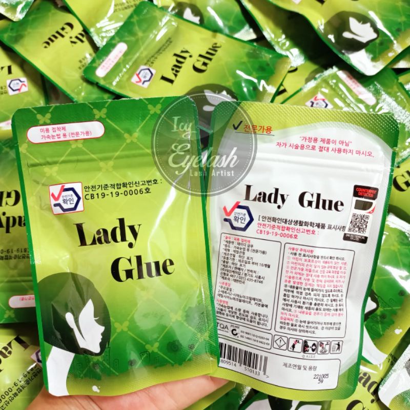 Glue lady black 5g/10g Lady Glue 5g original from korea eyelash extensions lem eyelash extension