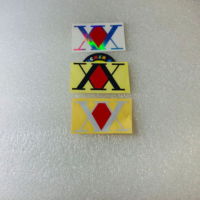 Stiker logo x hunter cuting sticker 1pcs XHUNTERS anime