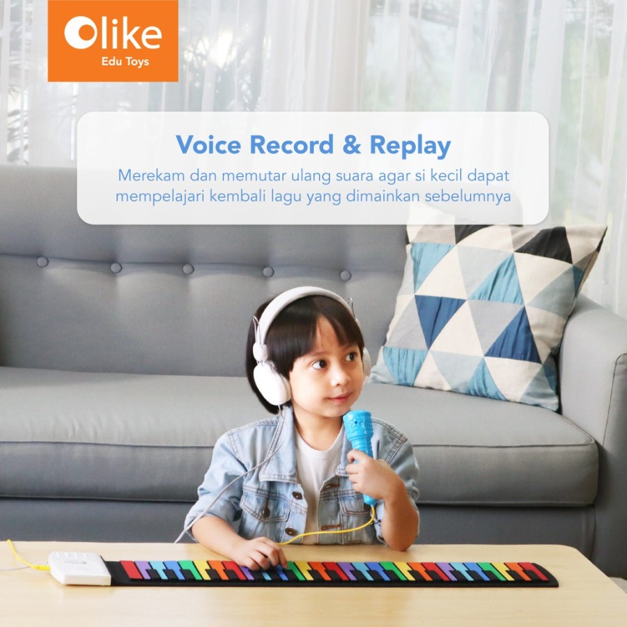 OLIKE Hand Roll Piano - Piano Portable Anak GARANSI RESMI