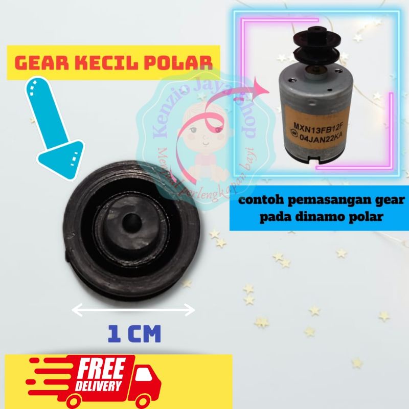 gear kecil untuk dinamo polar