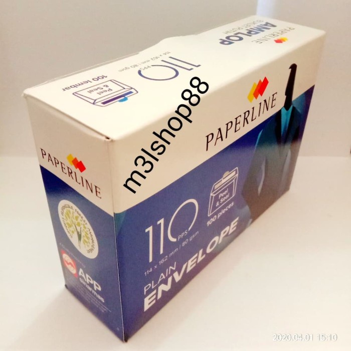 

Produk Amplop 110 Polos Putih Paperline Sale!!!