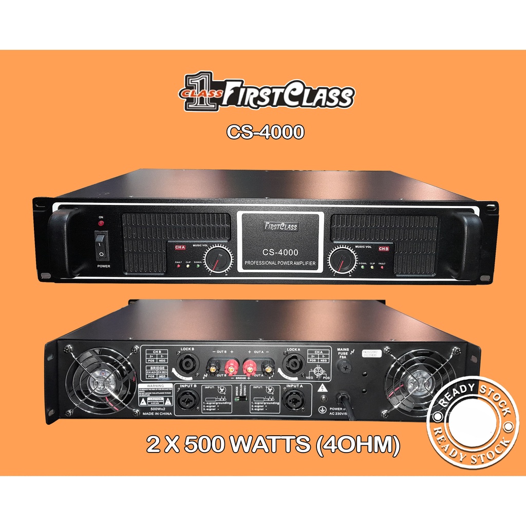 First Class CS4000 Power Amplifier CS 4000 CS-4000