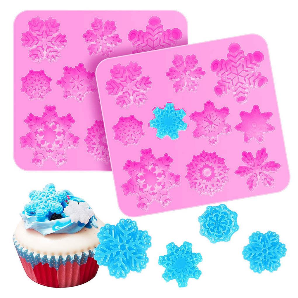 Cetakan Kue / Coklat Bentuk Snowflake Tema Natal Untuk Dapur (house2020)