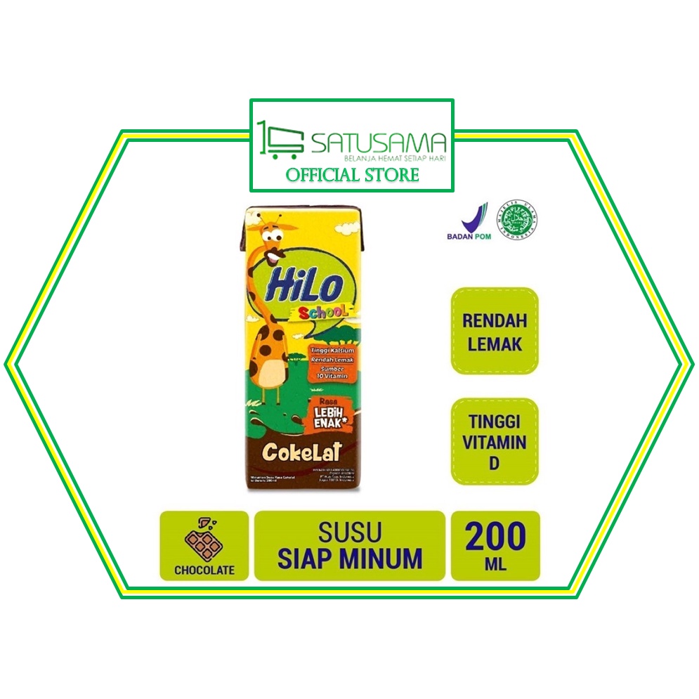 

HILO SCHOOL READY TO DRINK 200 ML - Susu Tinggi Kalsium Rendah Lemak