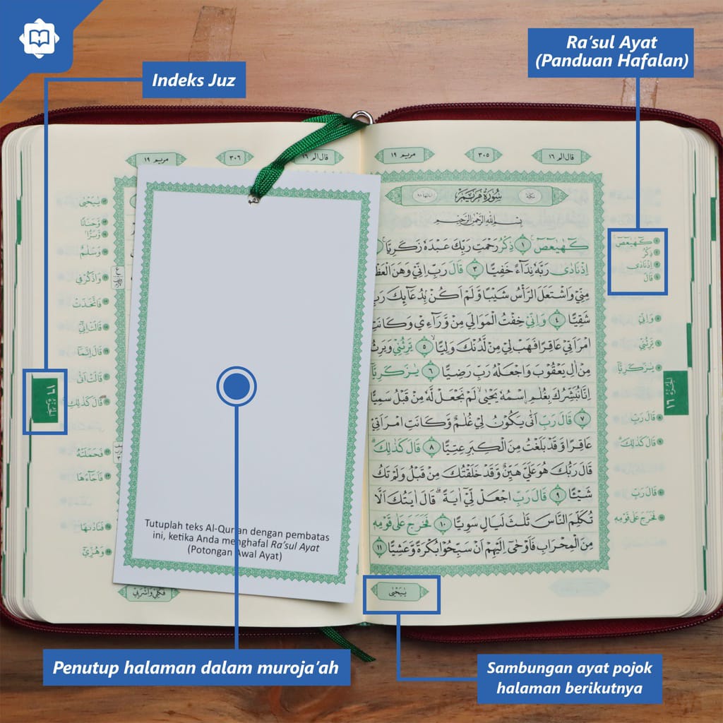 Al Quran Hafalan Resleting Ukuran A7 Halim Quran