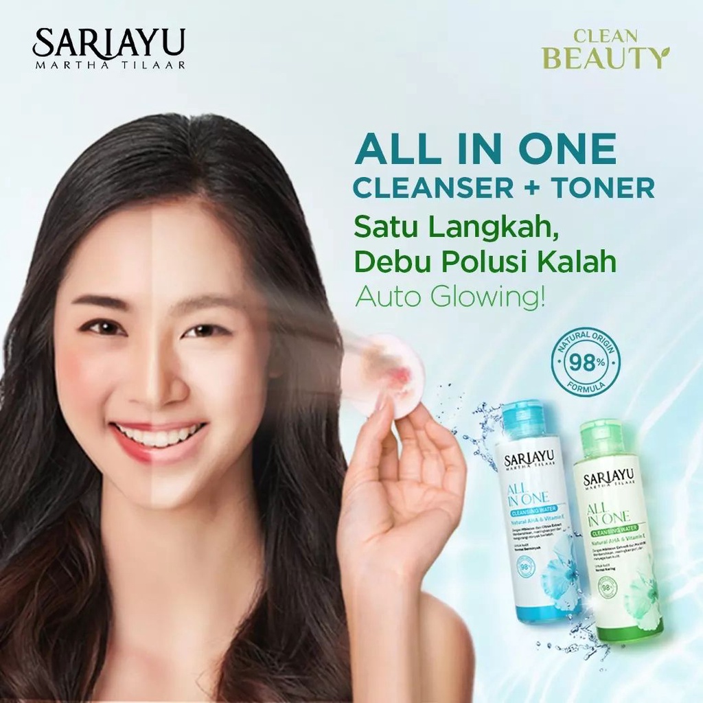 ⭐BAGUS⭐ SARIAYU PEMBERSIH ALL IN ONE | White Aromatic 150ML
