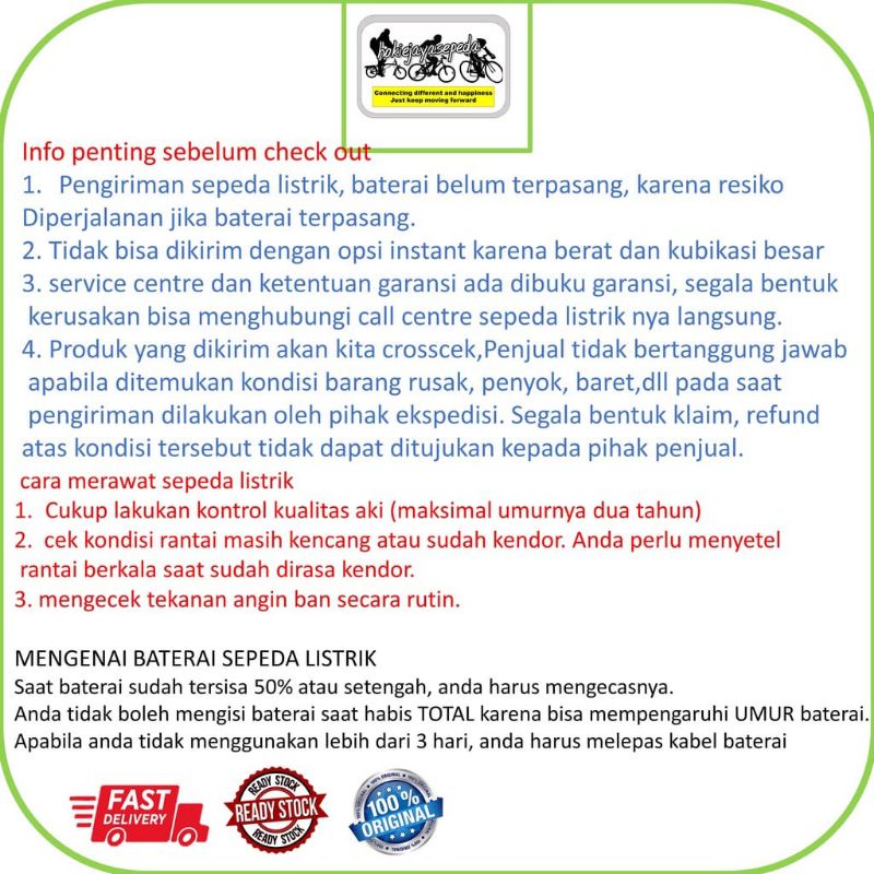 SEPEDA LISTRIK PREMIUM PACIFIC ASTRIO ~SEPEDA LISTRIK PASIFIC~ SEPEDA LISTRIK BEBAN MAX 120KG