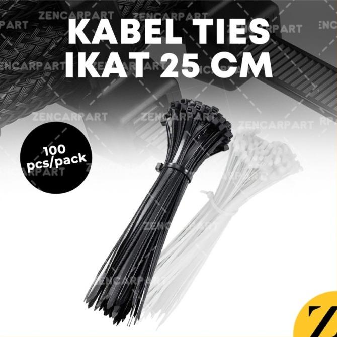 

Kabel Tis 20cm Cable Ties Tie Tali Alat Pengikat Panjang Putih 100 pcs