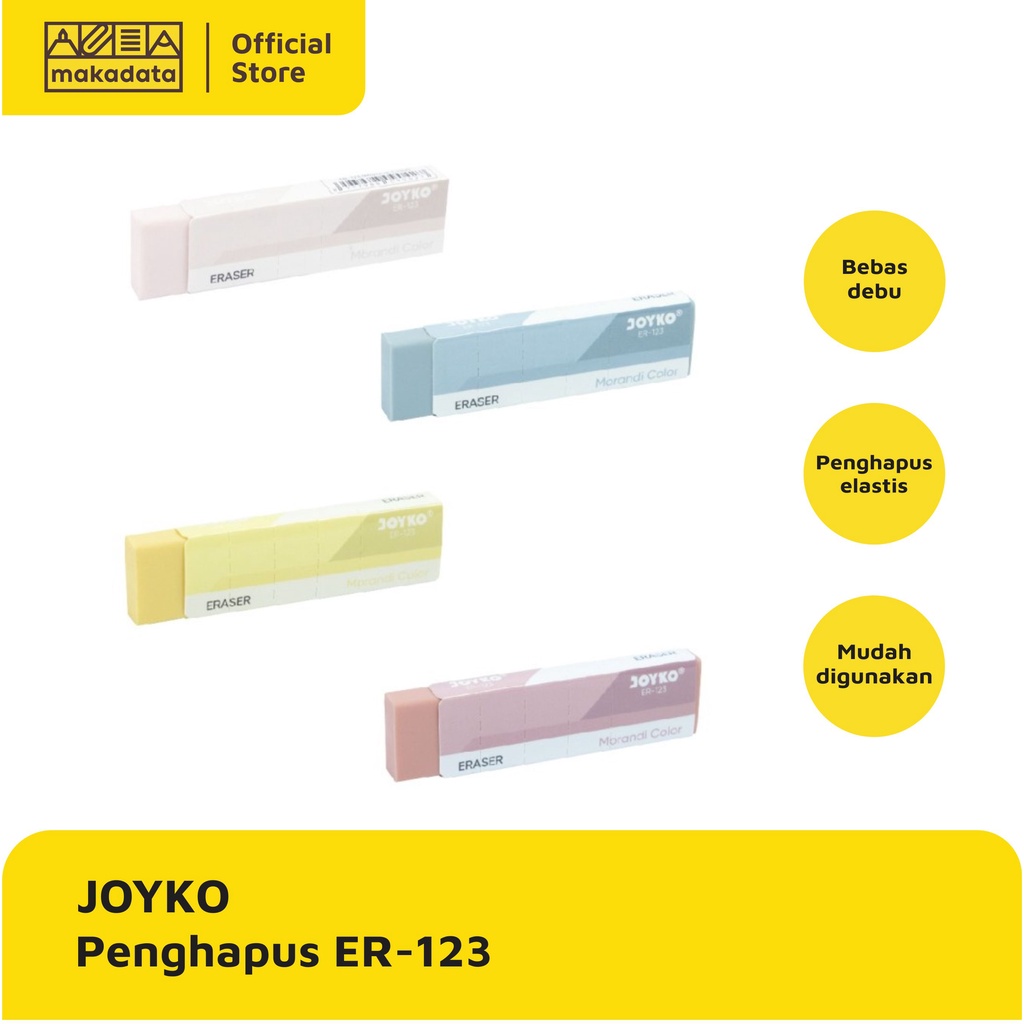 

ERASER / STIP / PENGHAPUS JOYKO ER-123 PASTEL (1PCS) MURAH