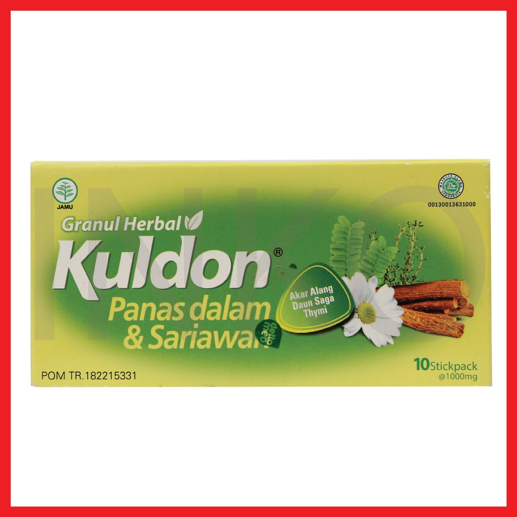 KULDON GRANUL HERBAL PANAS DALAM DAN SARIAWAN 10X1000MG