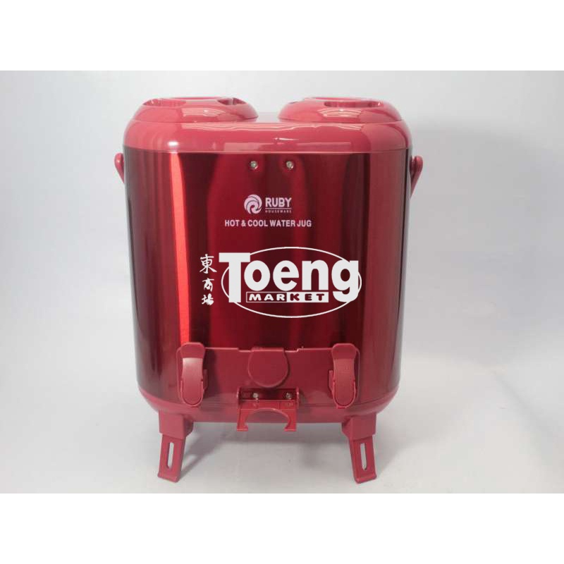 WATER JUG 15LT+2 KRAN RED RB-454R RUBY / DISPENSER AIR / WATER JUG