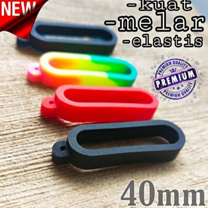 

*****] Karet lanyard 40mm (black) bahan premium karet 40mm (new)