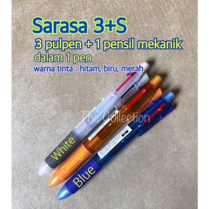 

ATK0554SR 3+S Pulpen 0.5 + Pensil 0.5 JK Sarasa Pulpen 3S Zebra SJ3