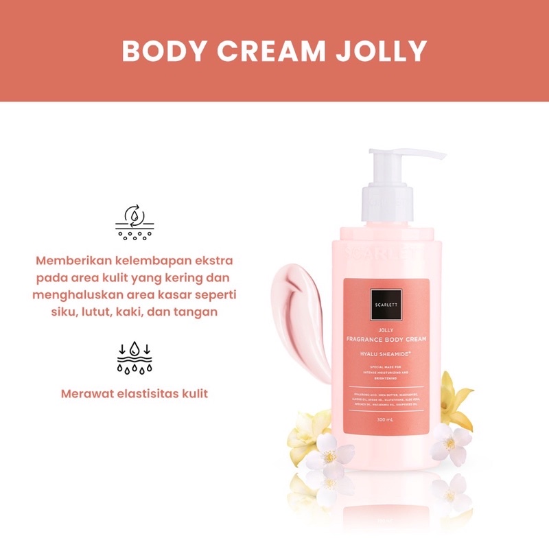 SCARLETT Whitening Body Cream Jolly 300 ML