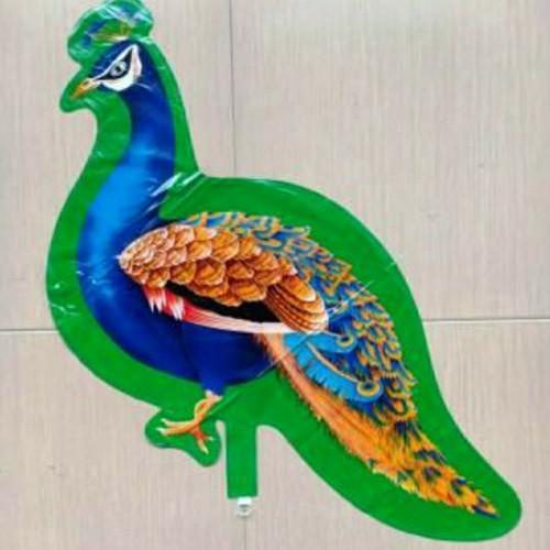 4 BIJI Balon Foil Burung Merak Warna termurah – Termurah Mainan Balon Parasit Burung Merak Warna – M