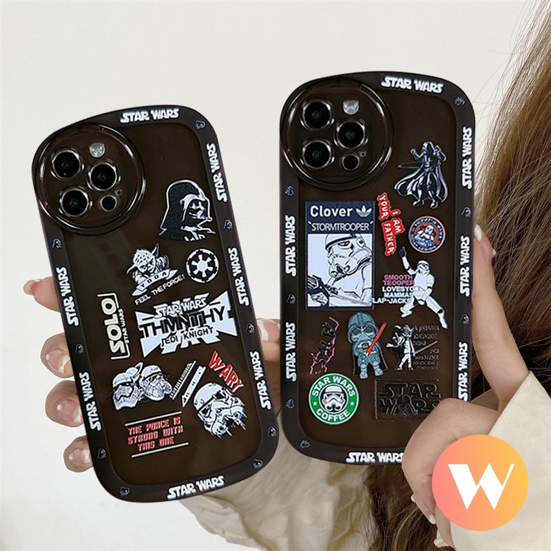 Case Oppo A95 A95 A54 A16 A57 A17 A7 A77s A96 A55 A74 A3s A36 A12 A16K A16E A76 A5s A15 A12E A35 A31 A1K A33 A53 A16s A5 A9 Reno 5z 6z 8 7 4F Soft Star Wars Airbag Cover Lensa Bulat