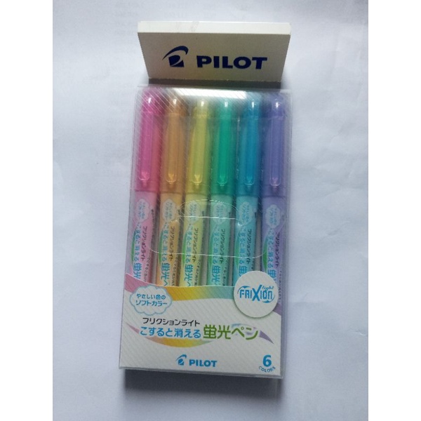 

PILOT FRIXION LIGHT SET6/SFL-60SL-6C/6CS: HIGHLIGHTER FRIXION LIGHT (1Set)