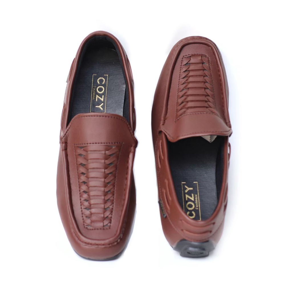 BURAY X SEPATU SLIP ON LOAFERS PRIA DEWASA COZY KULIT PU PREMIUM ASLI FORMAL CASUAL SLIP ON PRIA KERJA KANTOR GURU PNS PESTA RESMI NYAMAN || SLIP ON PRIA PANSUS BERKUALITAS 2022