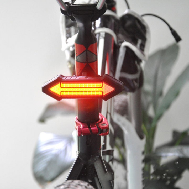 BIKIGHT Intelligent Remote Control Bicyle LED Warning Laser Tail Light