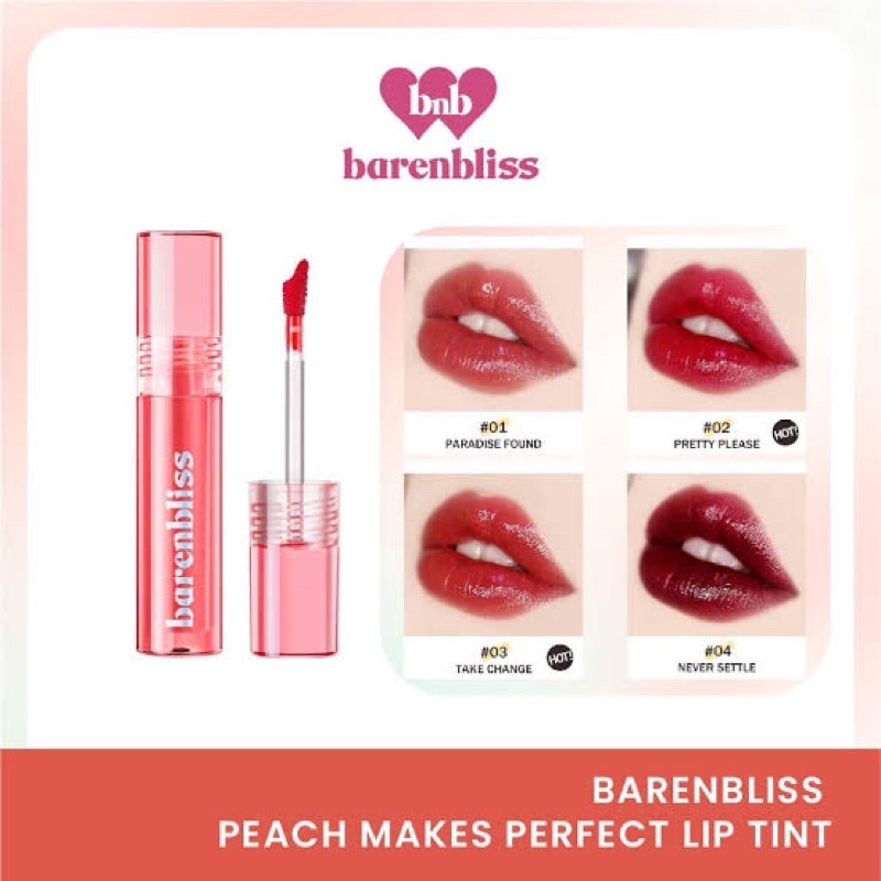 (READY &amp; ORI) BARENBLISS Peach Makes Perfect Lip Tint Liptint