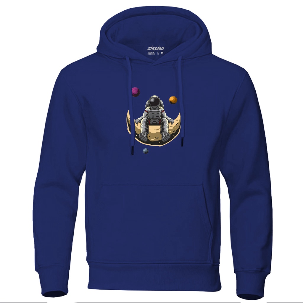 COD Sweater Hoodie Distro Astronot BulanPremium Quality Sablon Printing Hoodie Pria &amp; Wanita Hoodie Gambar Hoodie Termurah Hoodie Terlaris