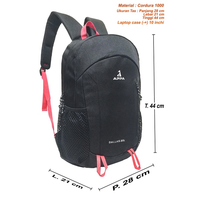 Tas Ransel DALLAS 20L Pria/Wanita Backpack Outdoor Ransel Laptop Besar  Ransel Perjalanan Mendaki