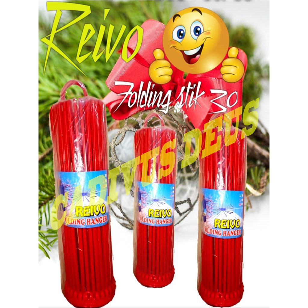 FOLDING HANGER -  30 STIK - GANTUNGAN BULAT - JEMURAN BAJU