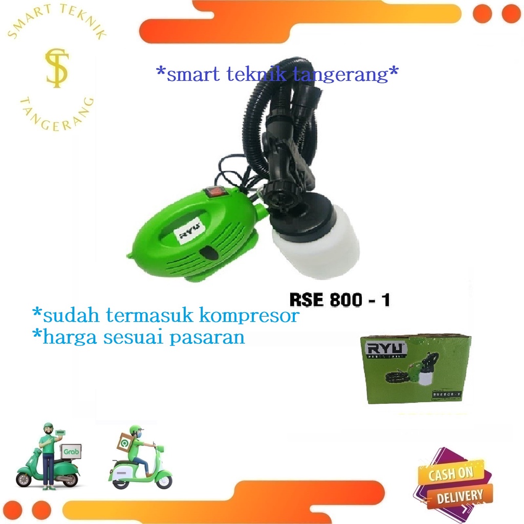 NEW Spray Gun Electrik Ryu Murah Spray Gun Electric RSE 800 Ryu Semprotan Cat Listrik Ryu