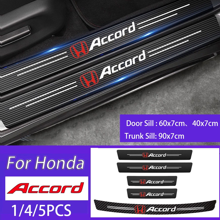 Stiker Pelindung Pintu Mobil Anti Gores Bahan Kulit Serat Karbon Untuk Honda Accord Gen 8 Gen 9 Gen 10 i-VTEC Mugen Typre R S