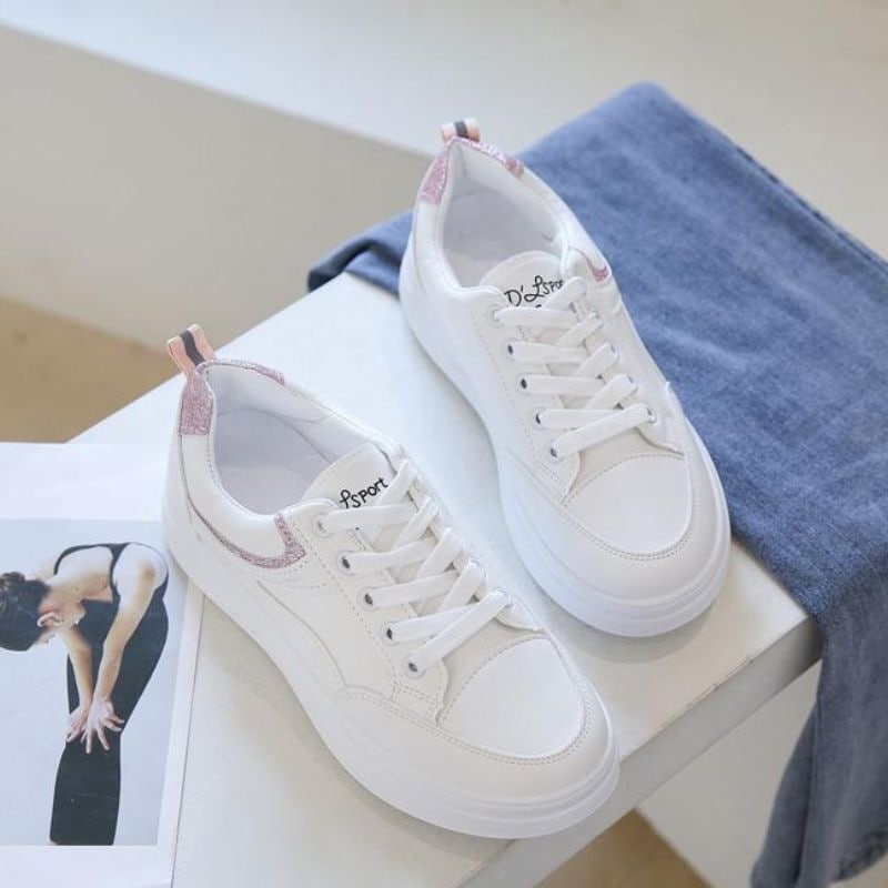 9040 Sepatu Wanita Terbaru Sneakers Putih Olahraga Women Shoes