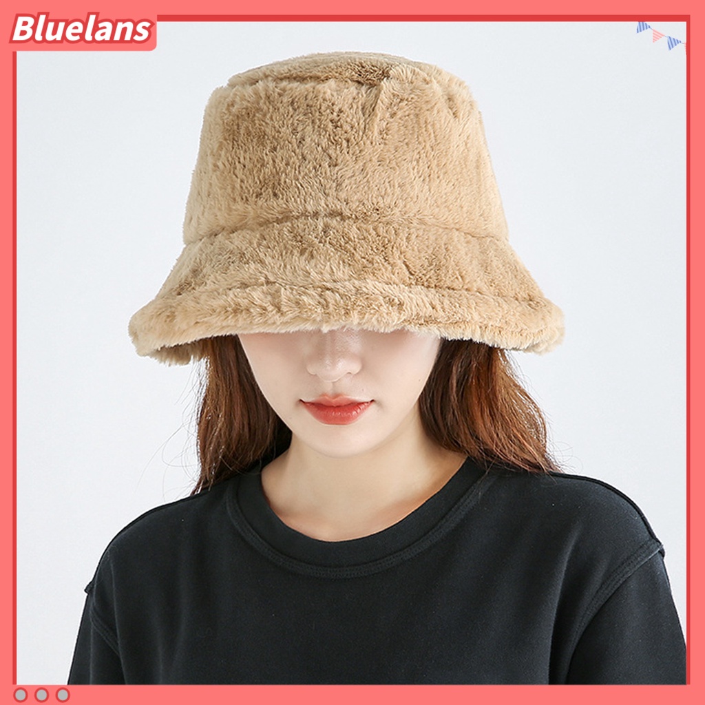 Bluelans Topi Nelayan Model Lipat Dapat Disesuaikan Bahan Plush Breathable Untuk Unisex